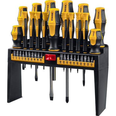 Screwdriver set stayer 37 PCs, 25312-h37 ► Photo 1/2