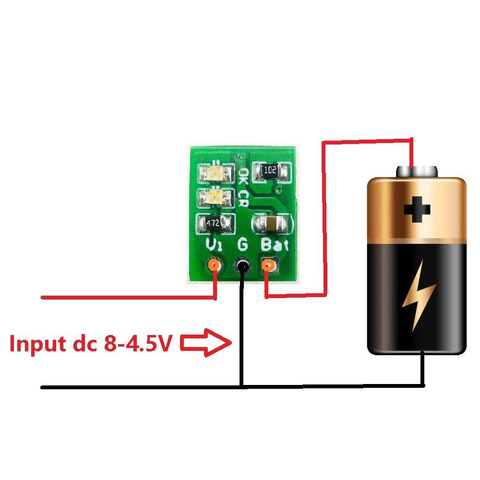 DD08CRMB Mini DC 5V 1A Lithium Battery Charger Board Li-ion 18650 Solar Board RC Remote Control Toy Charging Module ► Photo 1/5