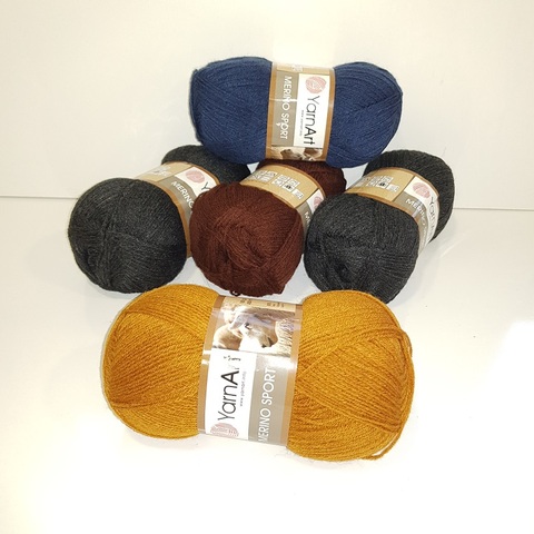 Yarnart Merino Sport Yarn 100gr-400mt %50 Wool - %50 Acrylic Knitting Crochet Wrap Beanie Sweater Kids Adults Knitwears ► Photo 1/5