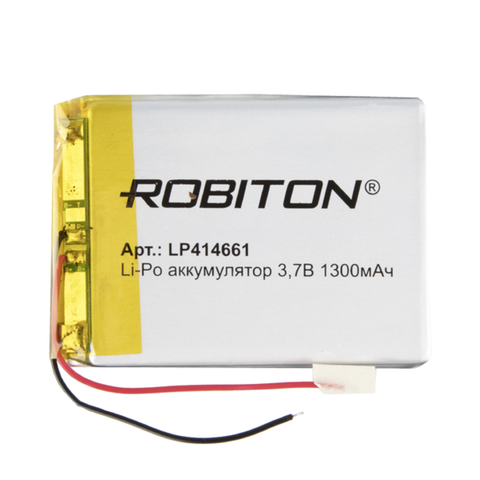 Li-ion polymer battery lp414661 robiton, Li-Pol prism with protection circuit ► Photo 1/1