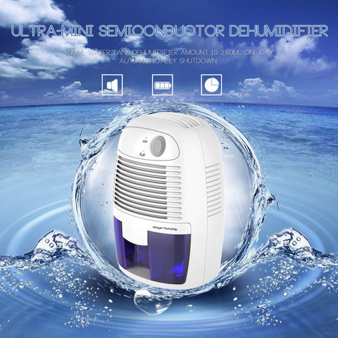 Homgeek Air Dryer 500 ML Mini Semiconductor Dehumidifier Desiccant Moisture Absorbing Dehumidifier For home ► Photo 1/6