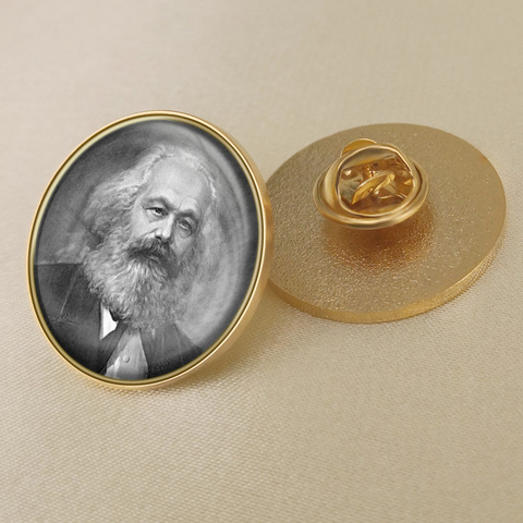 The Great Man Marx/Friedrich Engels/Lenin/Stalin/Mao Zedong Brooch/Badges/Lapel Pins ► Photo 1/6