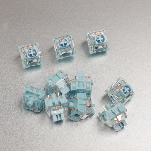 TTC 3 Pin 42g Tactile BLUISH WHITE SMD Switches For MX Mechanical Keyboard ► Photo 1/5