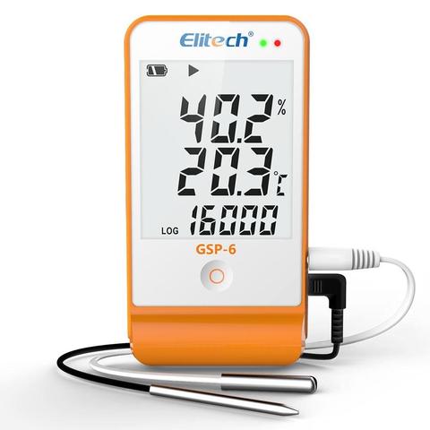 Elitech GSP-6 Temperature and Humidity Data Logger Recorder 16000 Points Refrigeration Cold Chain ► Photo 1/6
