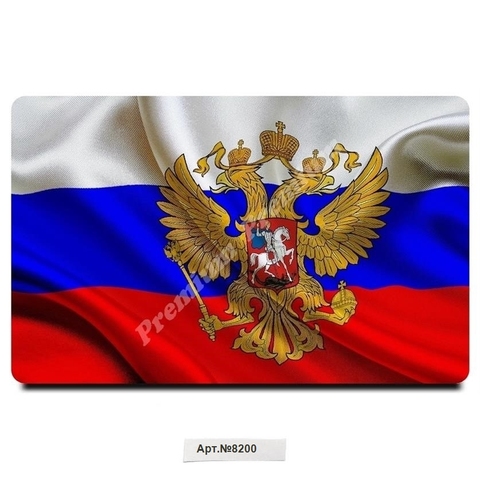 Flag of Russia souvenir magnet vinyl, (dimensions: 54x86mm). Free shipping. ► Photo 1/5