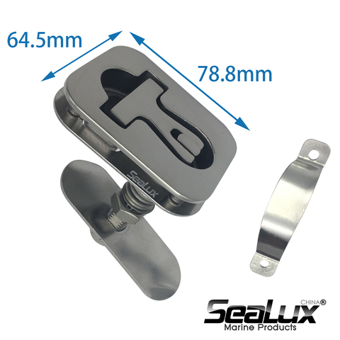 Sealux Marine Grade Stainless Steel 316 Hardware Latch 78.8mm*64.5mm T-Handle for Boat Yacht Fishing Marine Accessories ► Photo 1/5