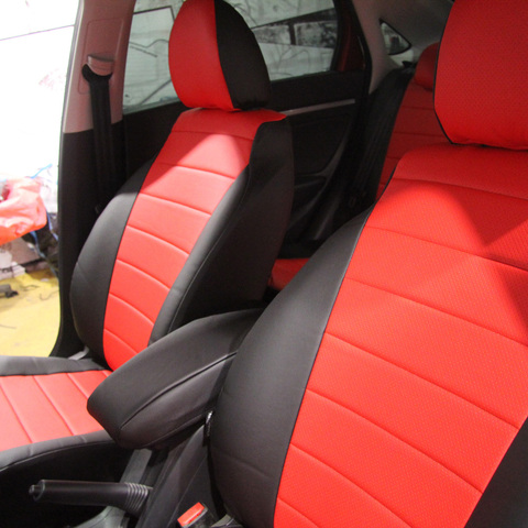 For Lada веста sedan, SW cross wagon model seat cover of экокожи [model autopilot ekokozha] ► Photo 1/6