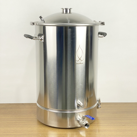 55L Pot, Boiler, Tank, Fermenter with bell lid  Distillation, Rectification, Sanitary Steel 304 ► Photo 1/4
