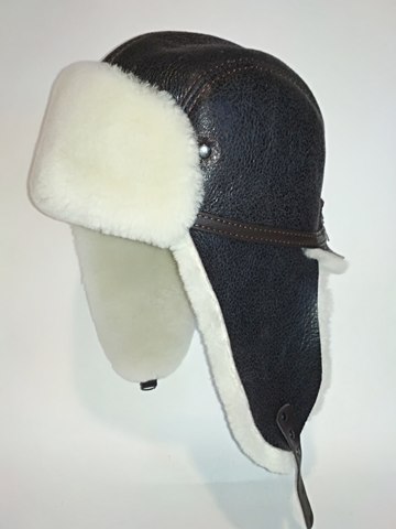 Earflap genuine sheepskin. ► Photo 1/6