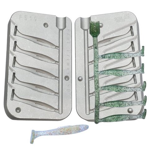 SOFT SHAD LURES MOULDS mold SOFT baits 50 mm P519 ► Photo 1/1