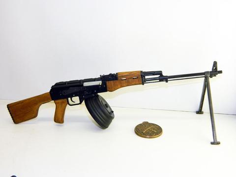 Miniature Kalashnikov rpk74 scale 1:4 Russian PUBG toy gun ► Photo 1/6