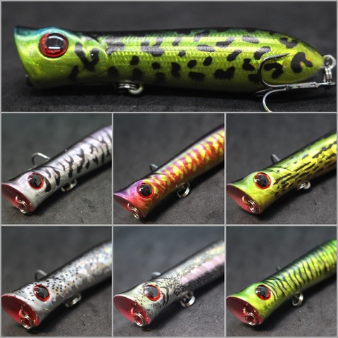 wLure Fishing Lure Topwater Popper Crankbait Carp Fly Fresh Water Sea Insect bait Fake lure Ice Lure Fishing 8cm 12g T683 ► Photo 1/6
