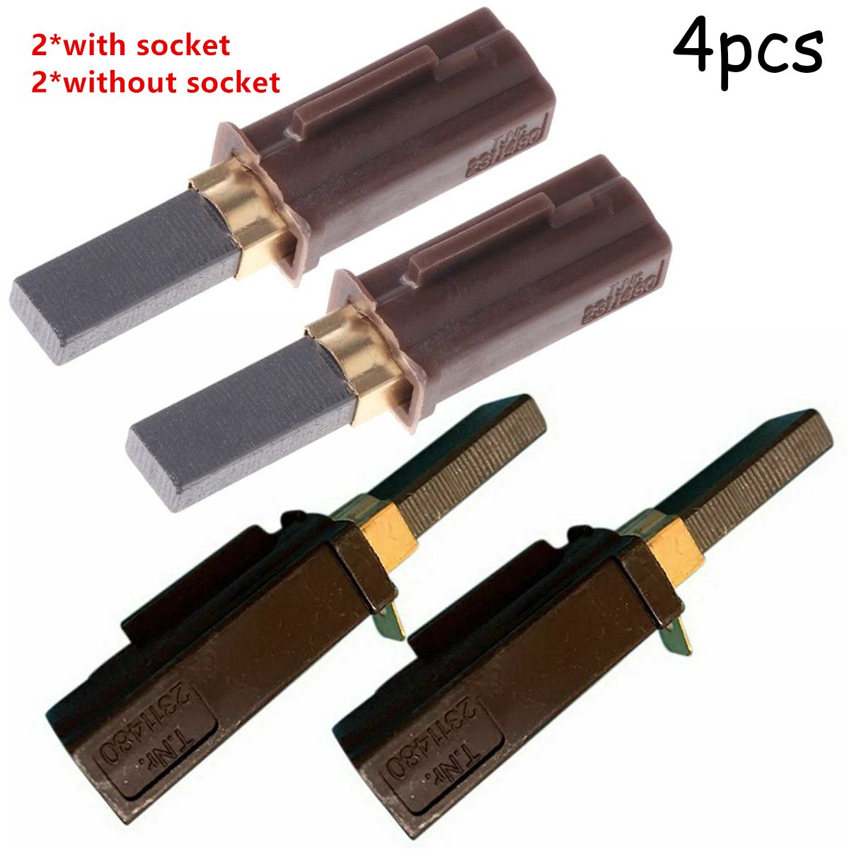 Set Of 4PCS Motor Carbon Brushes For Ametek Lamb Vacuum 2311480 33326-1 333261