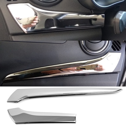 2pcs stainless steel front dashboard fuse box glove box lid decorative cover trims for Lada Granta FL Kalina 2 ► Photo 1/2