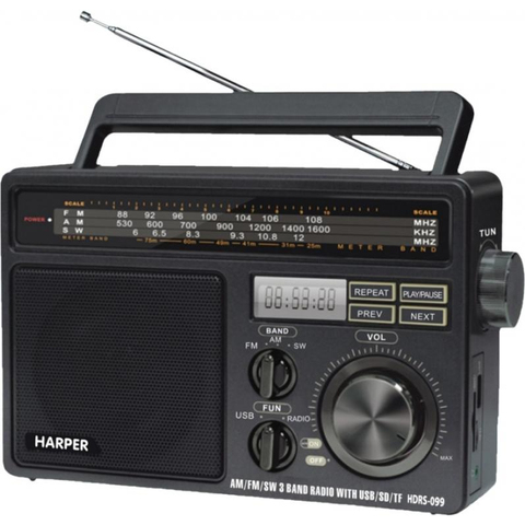 Harper radio hdrs-099 (1,3 w/6 ohm; FM/AM/SW; LCD display; auto scan; status indicator) ► Photo 1/2