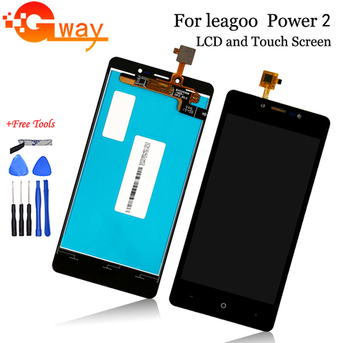 100% Tested For Leagoo Power 2 LCD Display + Touch Screen Digitizer Assembly 1280x720 Replacement + Tools For Leagoo Power2 LCD ► Photo 1/6