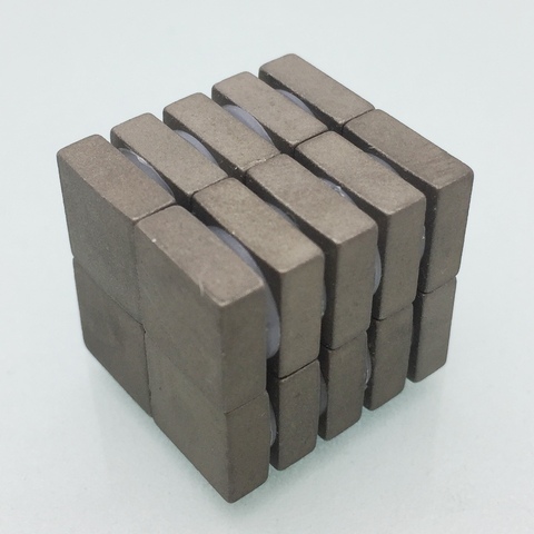 XICIMAG 20PCS Samarium Cobalt Rare Earth SmCo Magnetic Block 10x10x3.8mm High Working Temperature Strong Magnetic block ► Photo 1/6