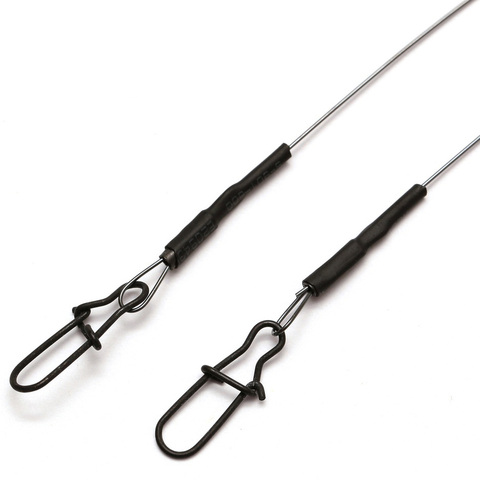 10 PCs Titanium nitinol leashes for catching fish predator have no memory 13.5 kg load 20cm 25 cm 30cm 40 cm titanium leader ► Photo 1/3