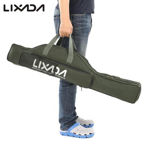 Lixada 100/130/150cm Fishing Bag Oxford Cloth Folding Fishing Rod Reel Bag Fishing Tackle Storage Bag Travel Carry Case Pesca ► Photo 1/6