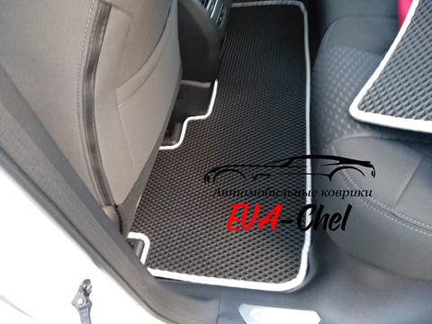 Eva mats on Haval F7 Eva 3D car mats, kit in interior (2 front, rear one-piece) ► Photo 1/4