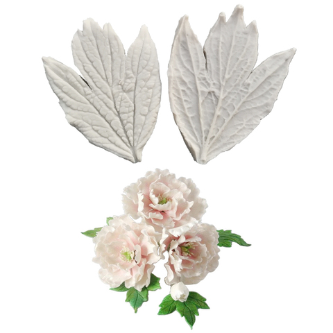 NEW Peony Leaf Veiners Silicone Mold Fondant Wedding Cake Decorating Tools polymer Clay Candy Chocolate Gumpaste Mold M2497 ► Photo 1/6