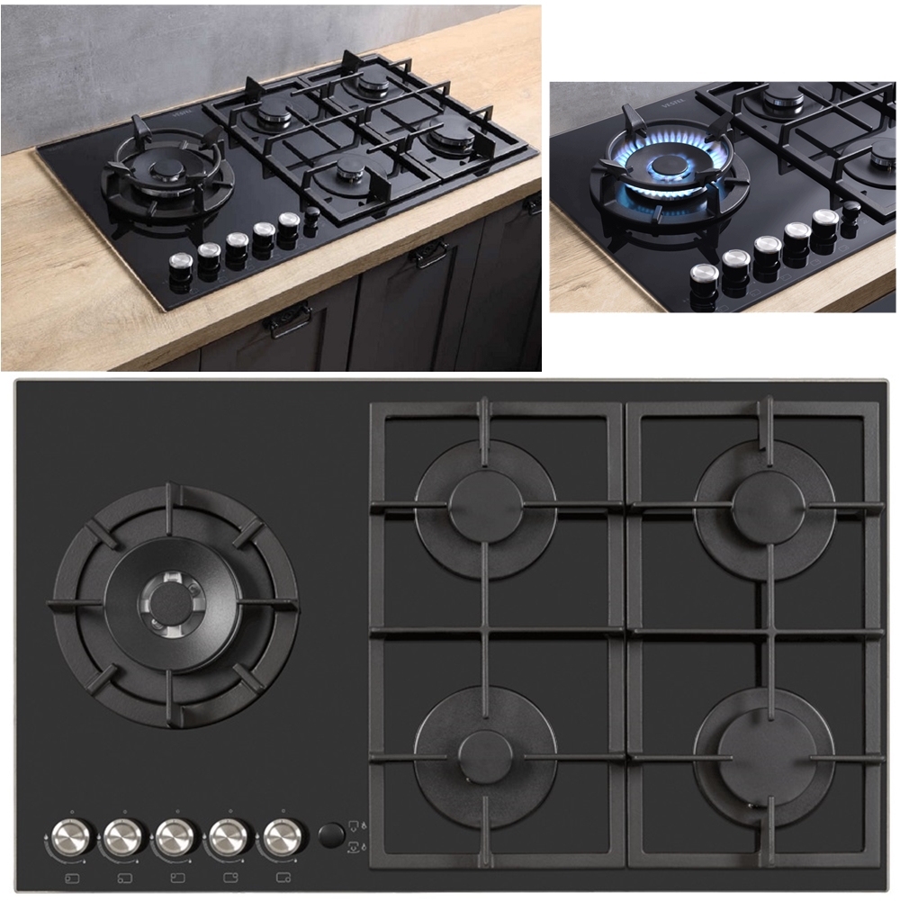 Buy Online 4 Burner Wok Stove New Design Propane Gas Built In Kitchen Cooktop Stoves Built In Hob Cooking Appliance Cookware Gas Cooker Alitools