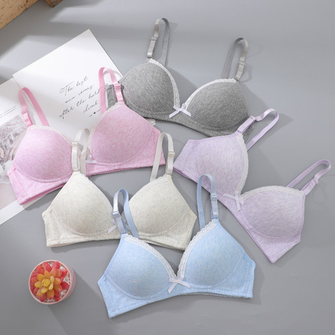 Lace Cotton Sexy Bra Push Up Bras For Women thin wireless soft underwear bra sexy gathering small brasiers for ladies ► Photo 1/6