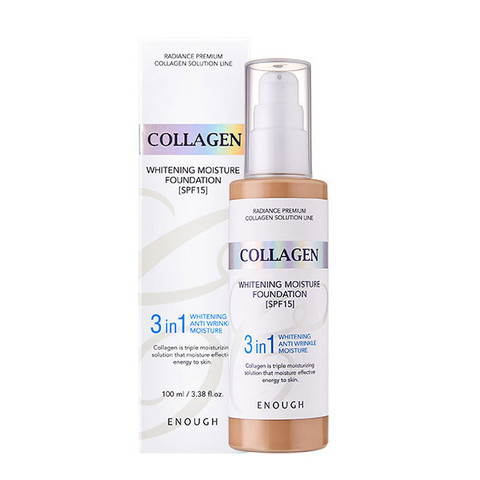 Tone cream 3 in 1 enough Collagen Whitening moisture Foundation SPF15 N21 100 ml ► Photo 1/4