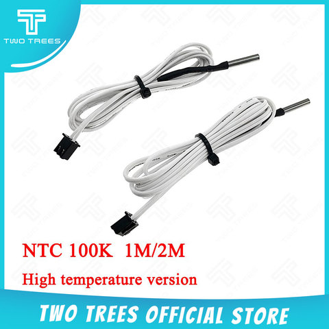 5pcs 100K ohm NTC 1M/2M Line 3950 Thermistors Sensors with Cable 3D Print Accessories Temperature Part 1m 1.5m for sapphire pro ► Photo 1/4