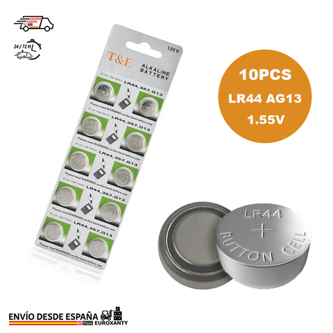 EUROXANTY®| Batteries LR44 | AG13 | Battery LR44 | LR44 Battery | Button batteries LR44 | Battery watch | Battery button Battery | Clock batteries ► Photo 1/6