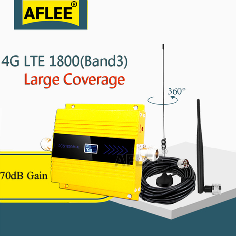 Big Sale!! 1800Mhz 4G Cellular Amplifier DCS LTE 1800 4G NetWork Mobile Signal Booster 1800 2g 4g Repeater gsm 2g 3g 4g Booseter ► Photo 1/6