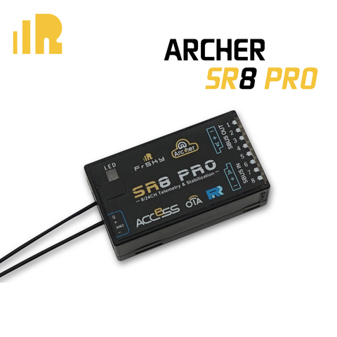 FrSky 2.4GHz ACCESS ARCHER SR8 Pro RECEIVER ► Photo 1/4