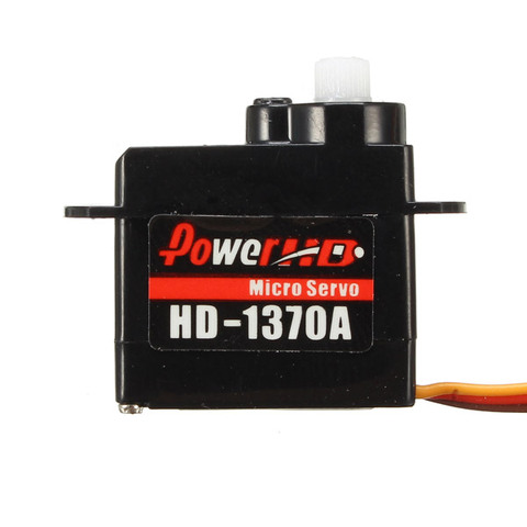4PCS Power HD-1370A 0.6KG 3.7g Micro Servo Steel Ring Engine Compatible with Futaba/JR RC Car Part ► Photo 1/4