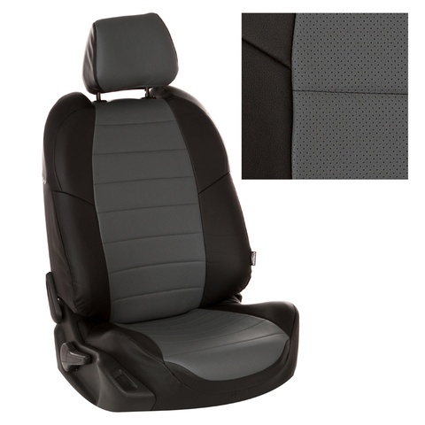 For Geely Atlas I C 2016-2022 гв. (Gili satin) fashion seat cover of экокожи autopilot ekokozha ► Photo 1/6