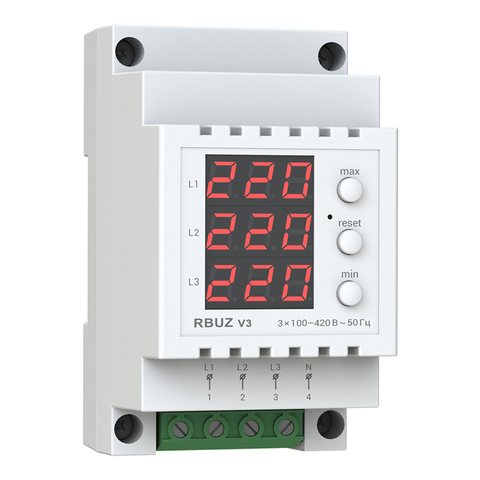 Three phase household rbuz V3 voltmeter for voltage measurement in three phase Network ► Photo 1/1