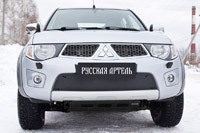 Winter front bumper grille cover for Mitsubishi Pajero Sport 2008-2013 ► Photo 1/1