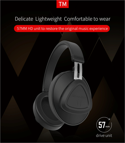 Wireless headphones Bluedio T monitor SV black ► Photo 1/6