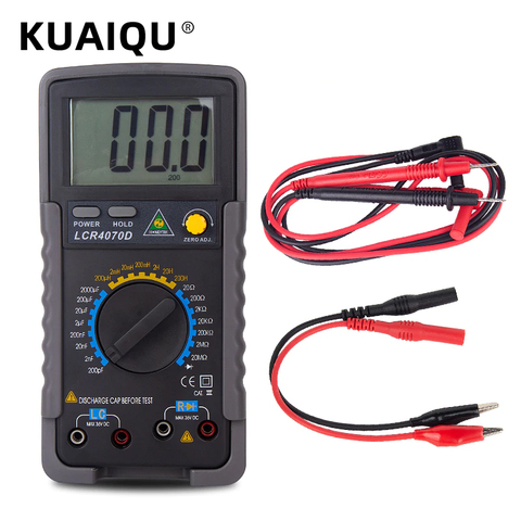 LCR Meter LCR4070D Multimeter Digital Professional Capacitor Capacitance Inductance Resistance Tester ESR Meter 200pF ~ 2000μF ► Photo 1/6