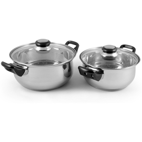 Mallony baks-set-4 stainless steel pan set 4 items ► Photo 1/1