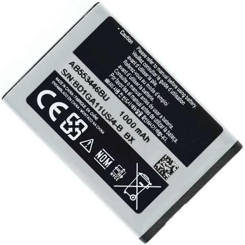 Phone Battery AB463446BU AB043446BE AB553446BU for Samsung C3300K X208 B189 B309   Bateria Rechargeable Batteries ► Photo 1/1