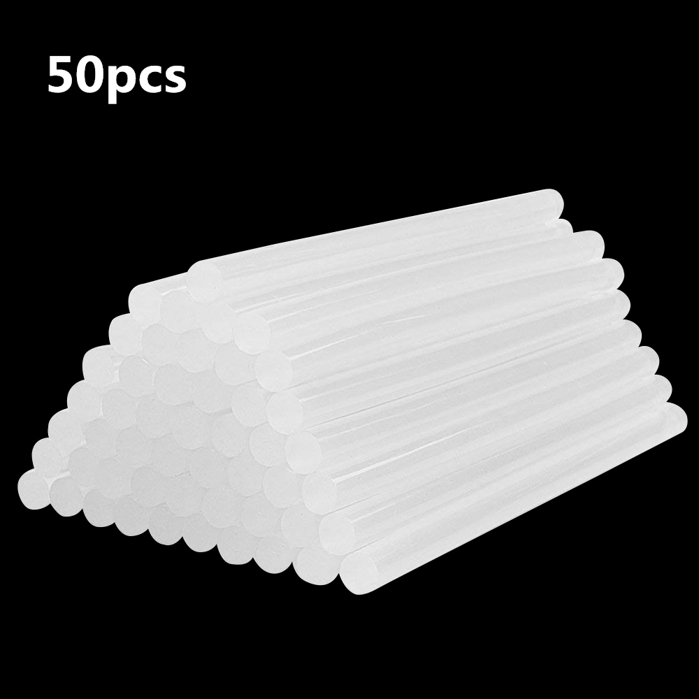 50Pcs 11mm x100mm Transparent Hot Melt Glue Sticks For Hot Glue Gun Repair  Tools