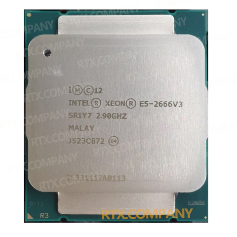Original E5-2666V3 Intel Xeon Gold Processor Server LGA2011-3 CPU 2.9Ghz 25M 135w 22NM 10 Cores E5 2666V3 ES /QS/Offcial Version ► Photo 1/1