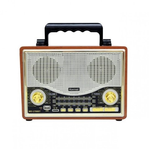 Радиоприемник Kemai MD-1706 BT -  это новая версия универсальной колонки в Ретро стиле ► Photo 1/3