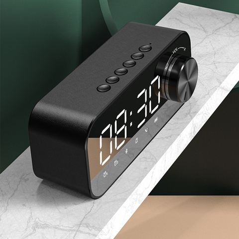 New Bluetooth 5.0 Digital Alarm Clock LED Smart Wireless Music Player Speaker Table Electronic Clock For Home Decor ► Photo 1/6
