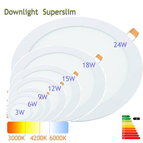 Jandei - Pack 2/Pack 5 LED Downlight 3W/6W/9W/12W/18W/24W in 6000K/42000K/3000K driver included. -Recessed Downlight, Spotlight ► Photo 1/4