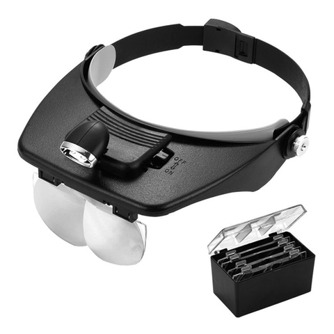 Magnifier kromatech headlamp 1,2/1,8/2,5/3.5x, illuminated (1 LED) mg81001-f ► Photo 1/1