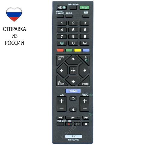 Remote control for Sony RM-ED062 for TV KDL-32R303B, KDL-32R303C, KDL-32R433B, KDL-32R503C, KDL-32RD303, KDL-32RD433, KDL-32RE303, KDL-32RE403, KDL-40R353B, KDL-40R353C, KDL-40R453B, KDL-40R453C, KDL-40R483B, KDL-40R55 ► Photo 1/1