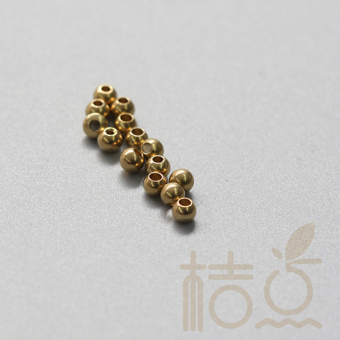 100 Pieces RAW Brass Ball Spacer - 3mm (1695C-P-277) ► Photo 1/4