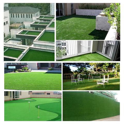 Artificial lawn for cottages and garden, landscape design, pile 10 ± 1mm, art. S-1024-4 ► Photo 1/6