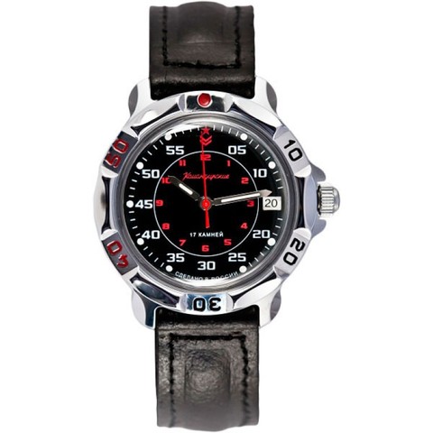 Vostok Komandirskie 811172 Russian mechanical watch hand winding black dial ► Photo 1/4